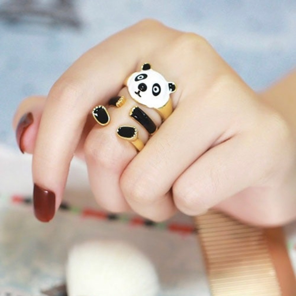 Panda 3pc Ring Set